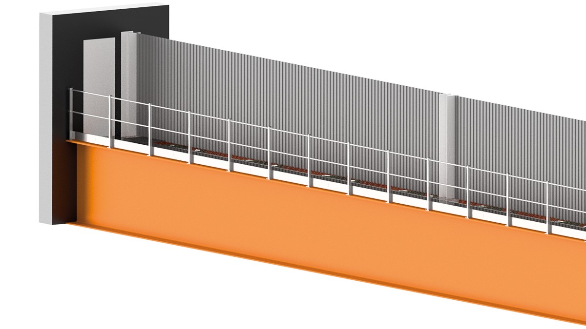 parapetti di sicurezza per carroponte