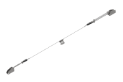 Dispositivo di ancoraggio indeformabile per linea vita a parete in acciaio inox