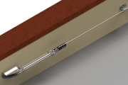 Dispositivo di ancoraggio indeformabile per linea vita a parete in acciaio inox