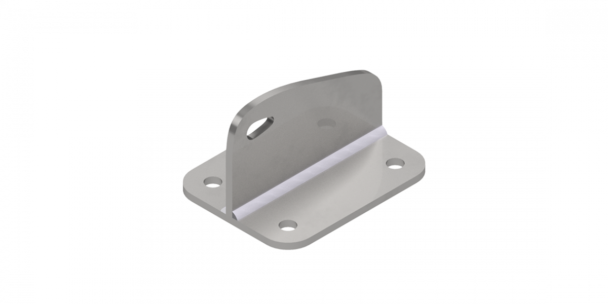 Elemento indeformabile per linea vita a parete in acciaio inox