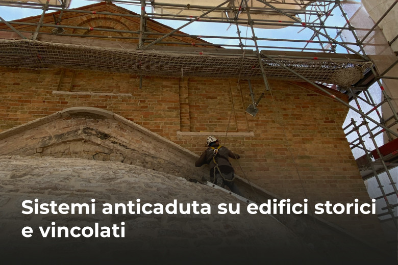 Sistemi anticaduta su edifici storici e vincolati