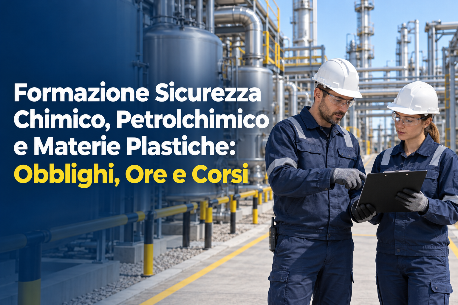 Formazione Sicurezza Chimico, Petrolchimico e Materie Plastiche: Obblighi, Ore e Corsi