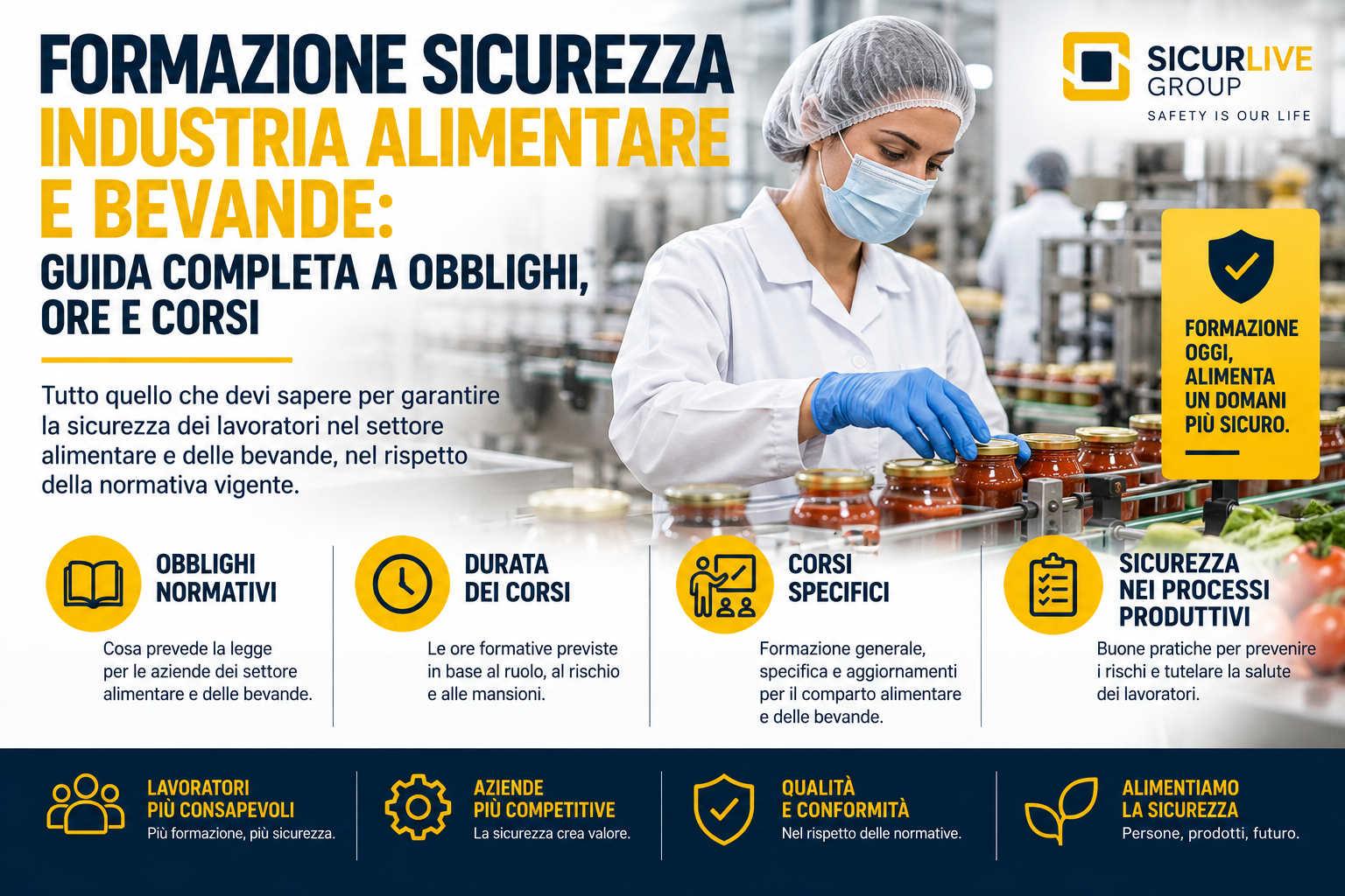 Formazione Sicurezza Industria Alimentare e Bevande: Guida Completa a Obblighi, Ore e Corsi