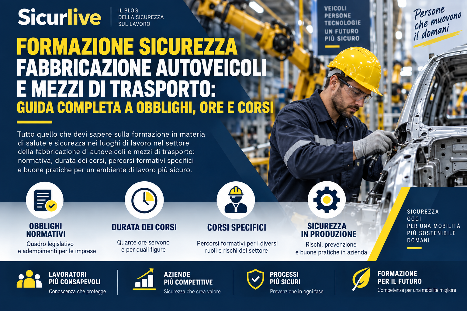 Formazione Sicurezza Fabbricazione Autoveicoli e Mezzi di Trasporto: Obblighi, Ore e Corsi