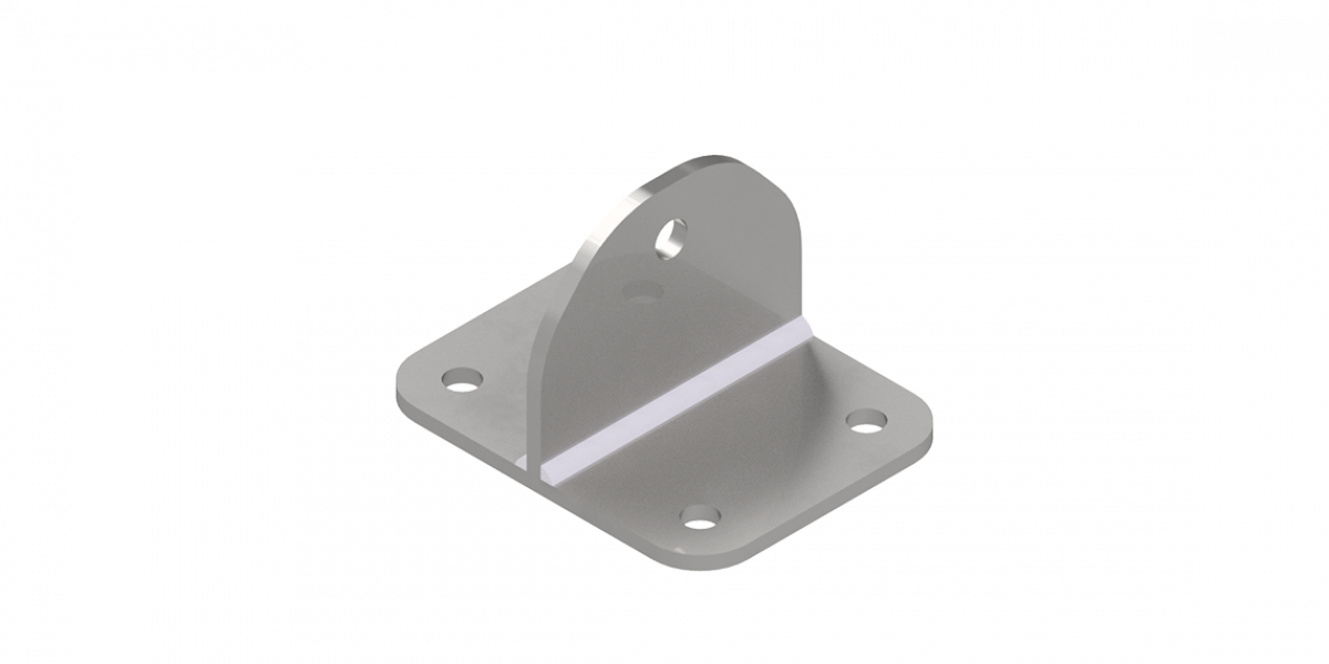 Elemento indeformabile per linea vita a parete in acciaio inox
